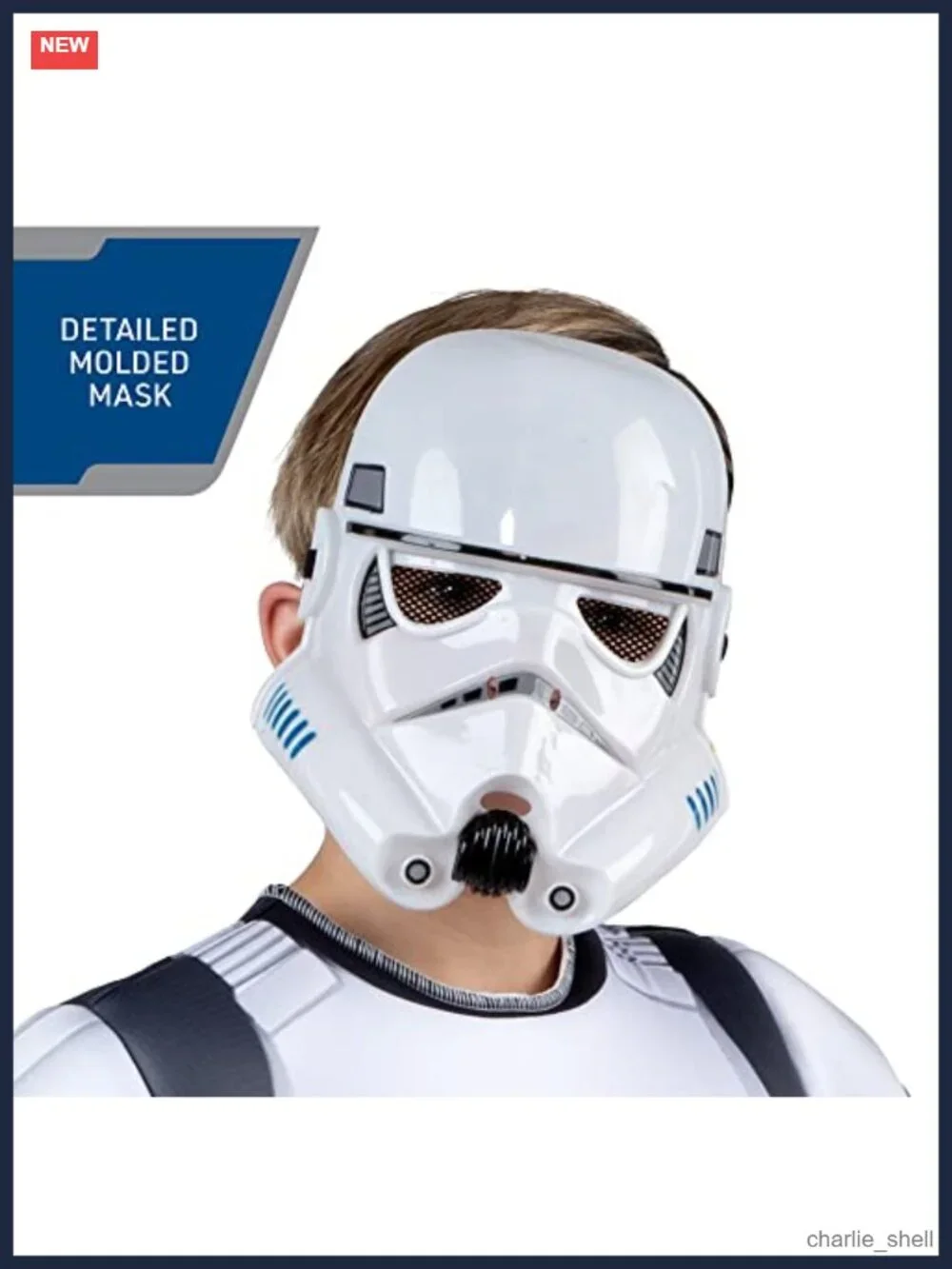 Star Wars Stormtrooper Youth Halloween Costume Padded Jumpsuit with Plastic Mask